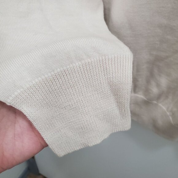 Jos A Bank Executive Collection Men's Cream Wool Blend V-Neck LS Sweater Size XL - Picture 2 of 4